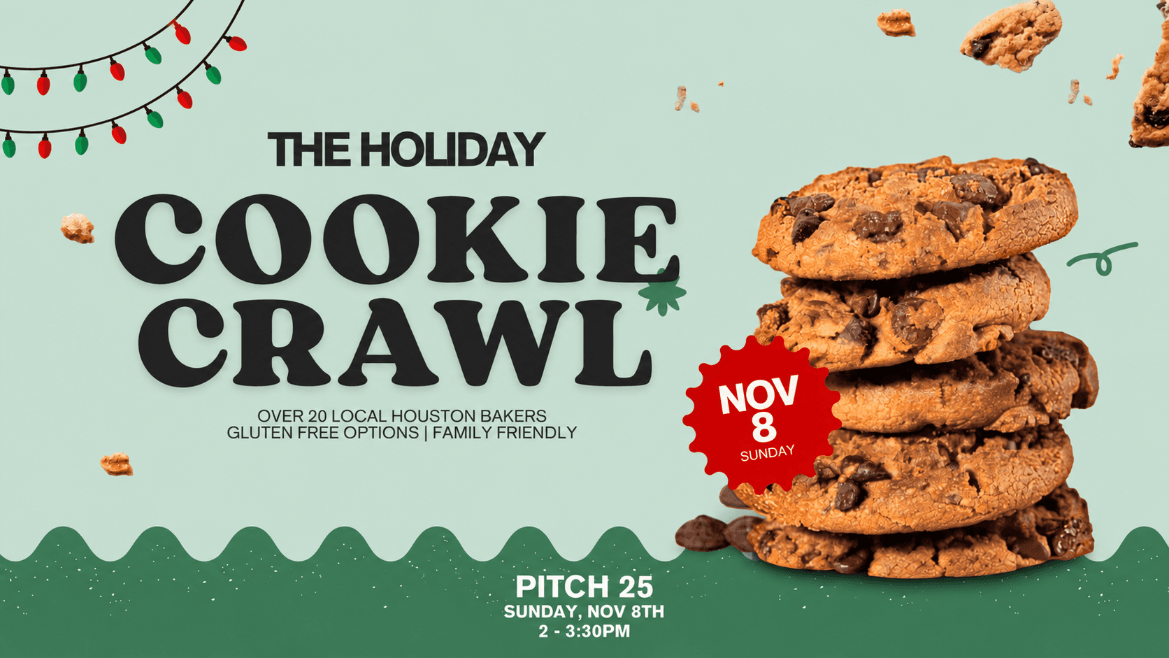 The Houston Holiday Cookie Crawl Flyer